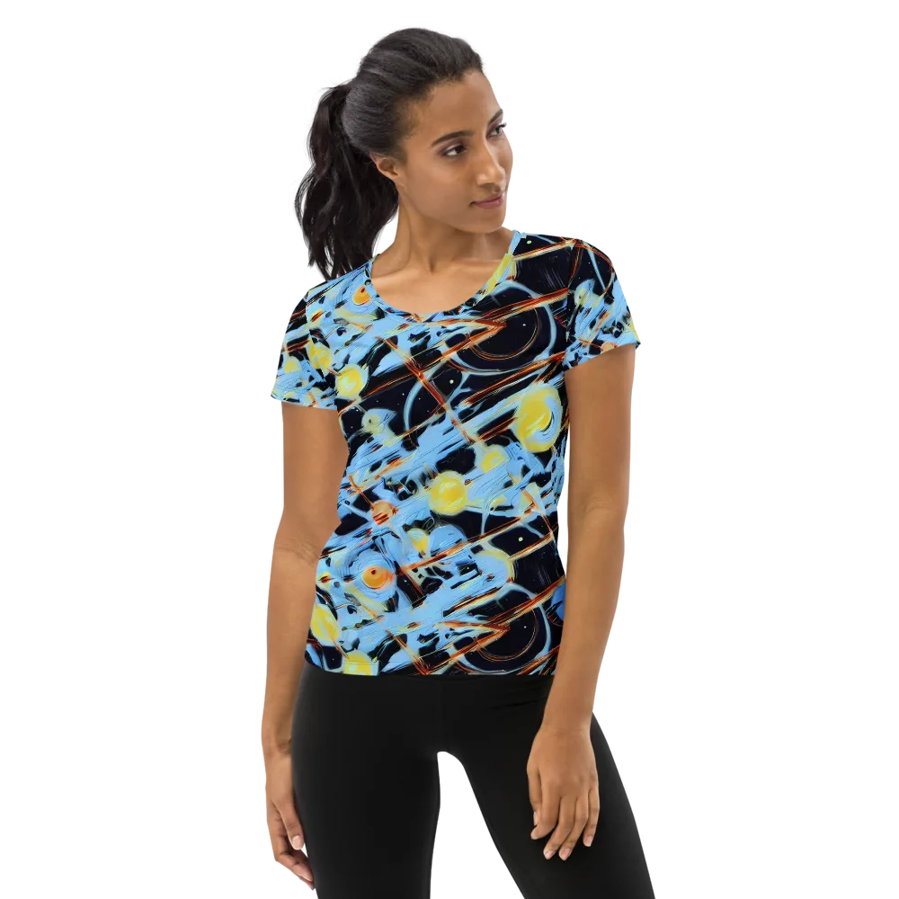 Nova Mosaic on Women's Athletic T-Shirt — Front