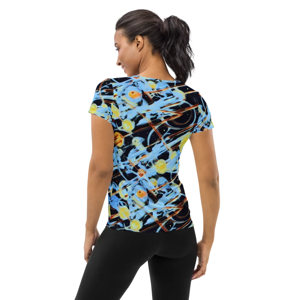 Nova Mosaic on Women's Athletic T-Shirt — Back