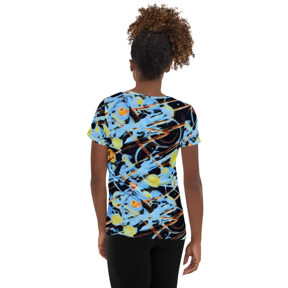 Nova Mosaic on Women's Athletic T-Shirt — Back