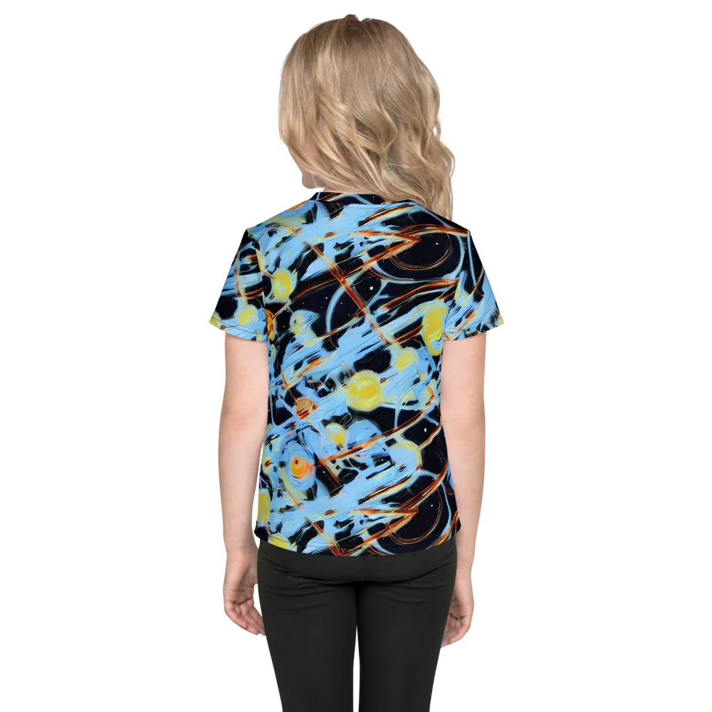 Nova Mosaic on Kids Crew Neck T-Shirt — Back