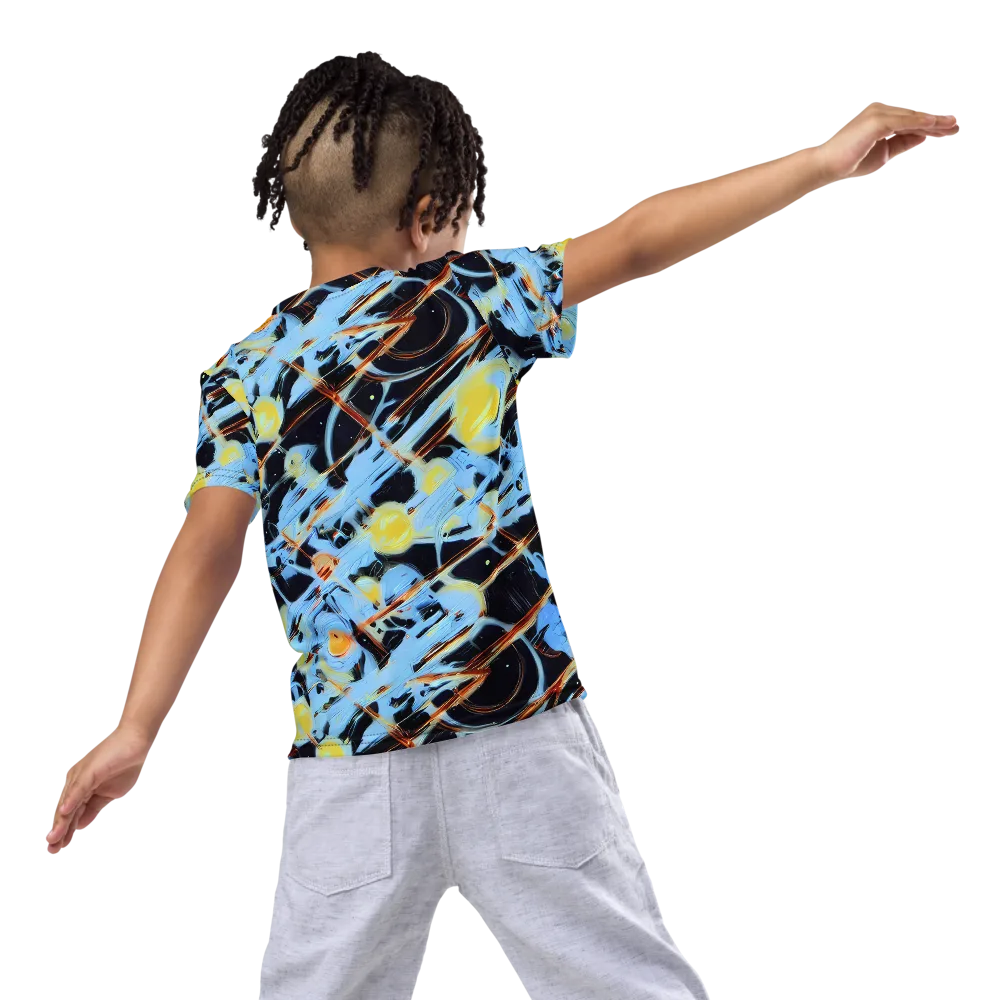 Nova Mosaic on Kids Crew Neck T-Shirt — Back