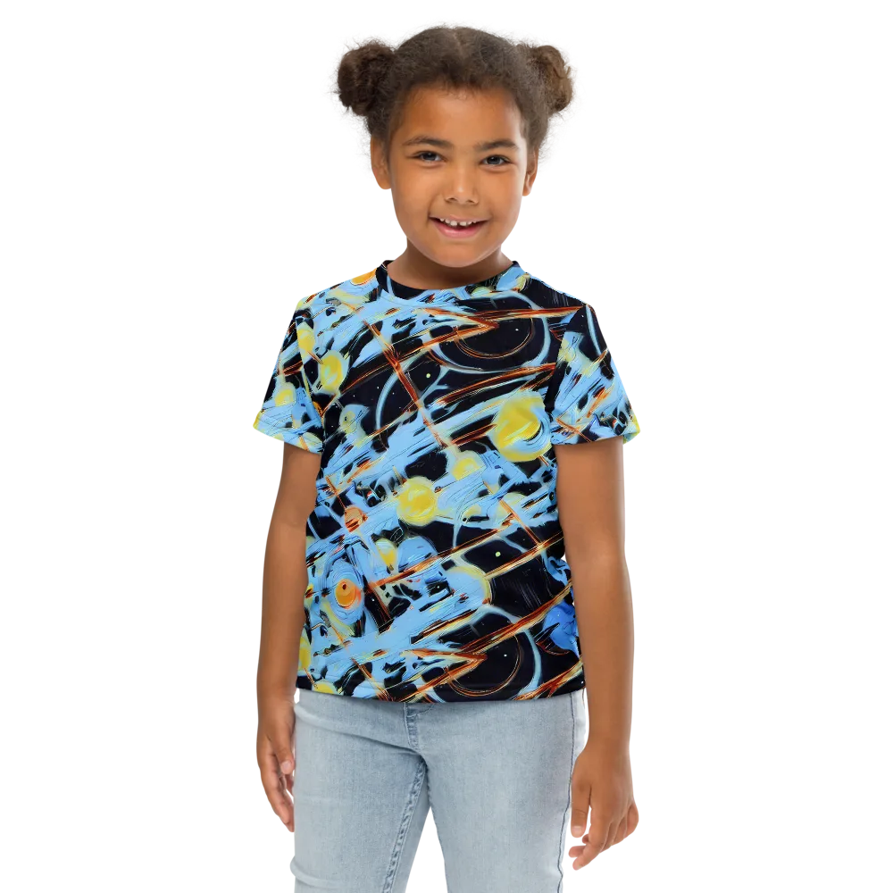 Nova Mosaic on Kids Crew Neck T-Shirt — Front