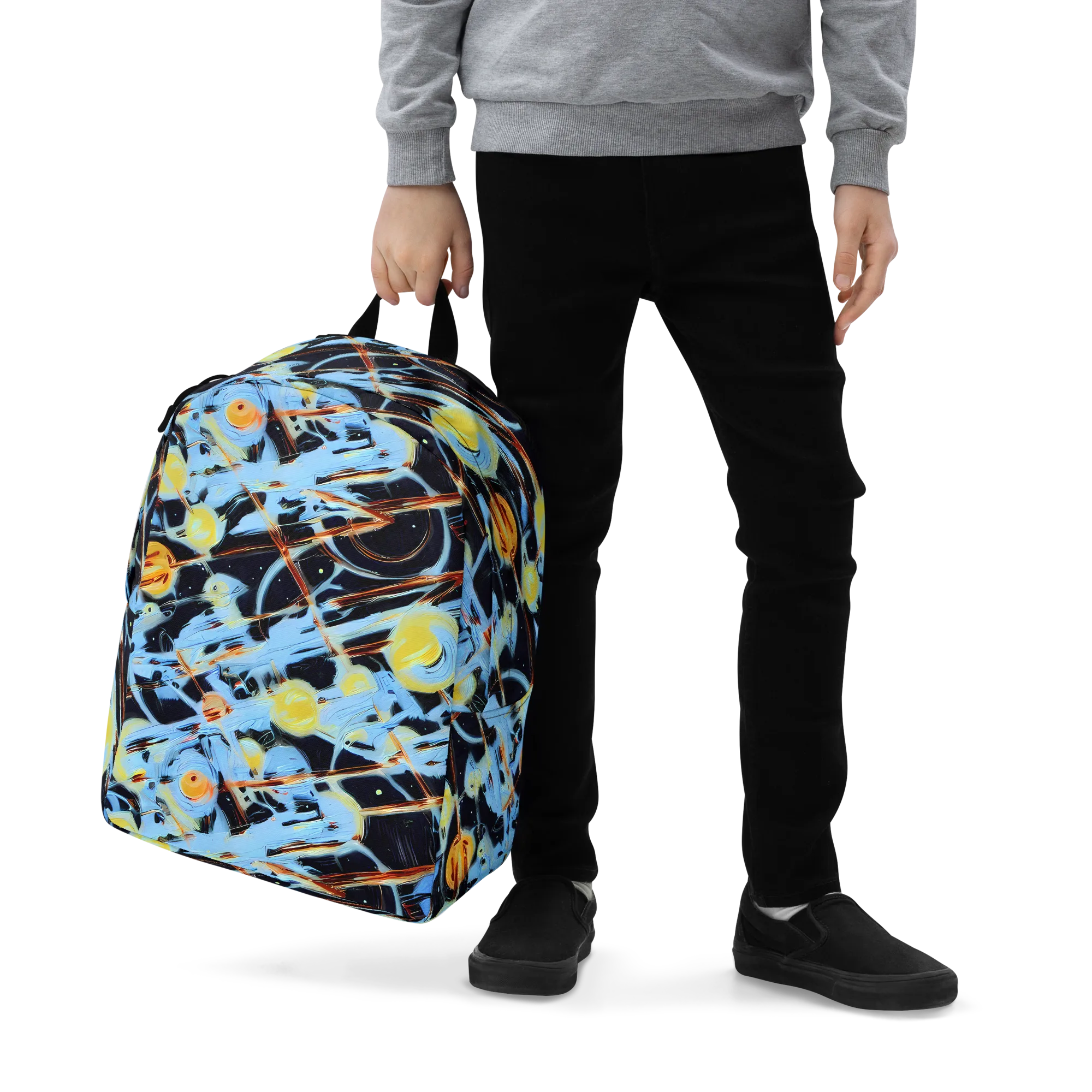 Nova Mosaic on Minimalist Backpack — Zoomed-in
