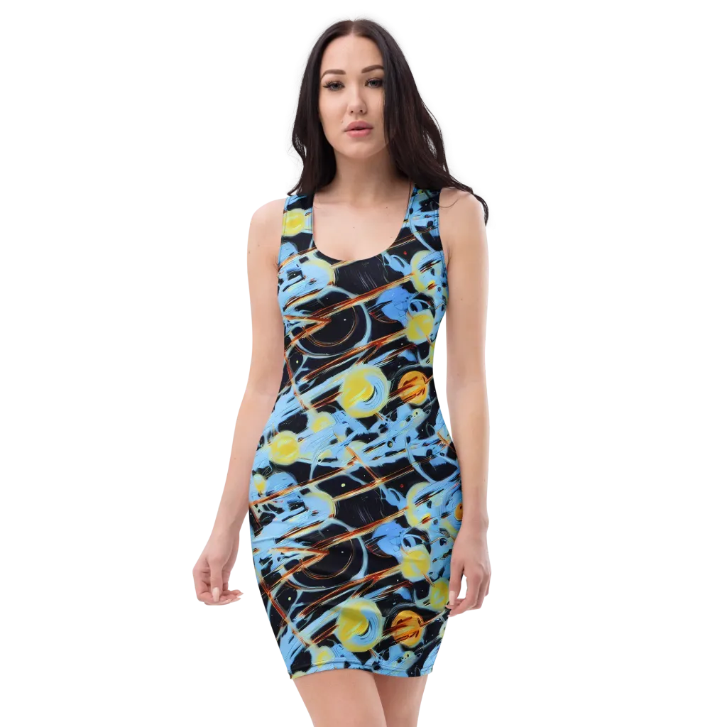 Nova Mosaic on Bodycon Dress — Front