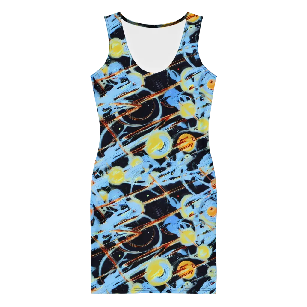Nova Mosaic on Bodycon Dress — Front