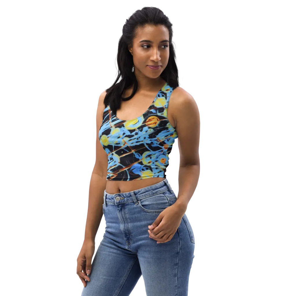 Nova Mosaic on Crop Top — Left Front