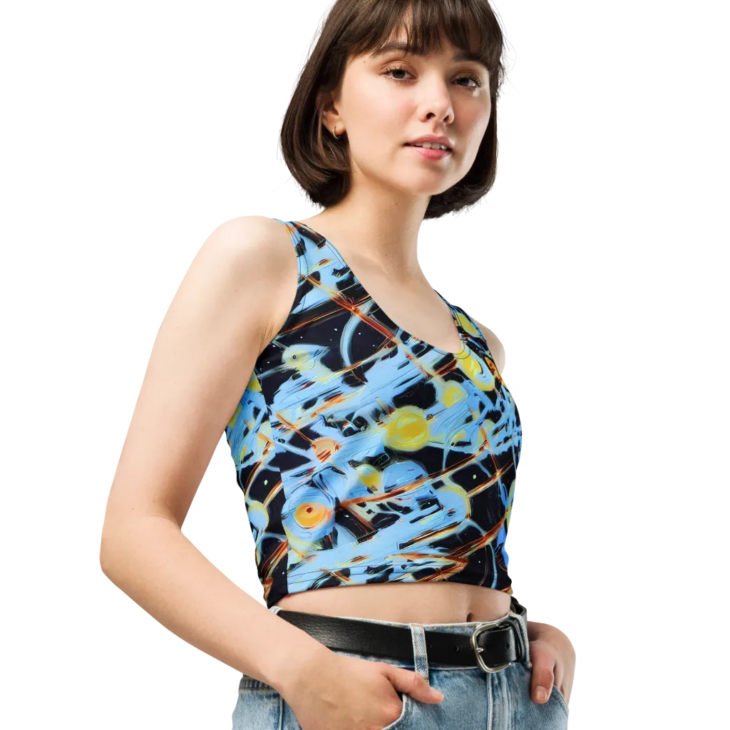 Nova Mosaic on Crop Top — Right Front
