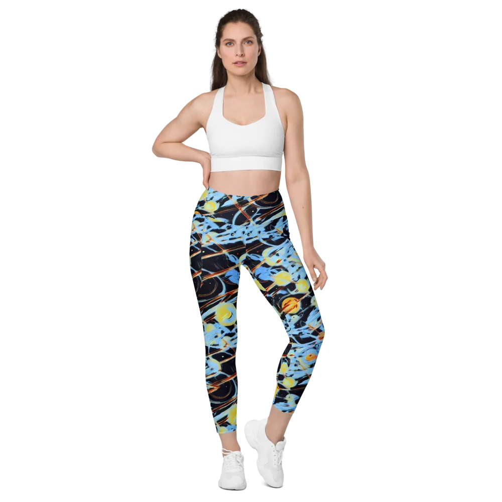 Nova Mosaic on Leggings with Pockets — Front