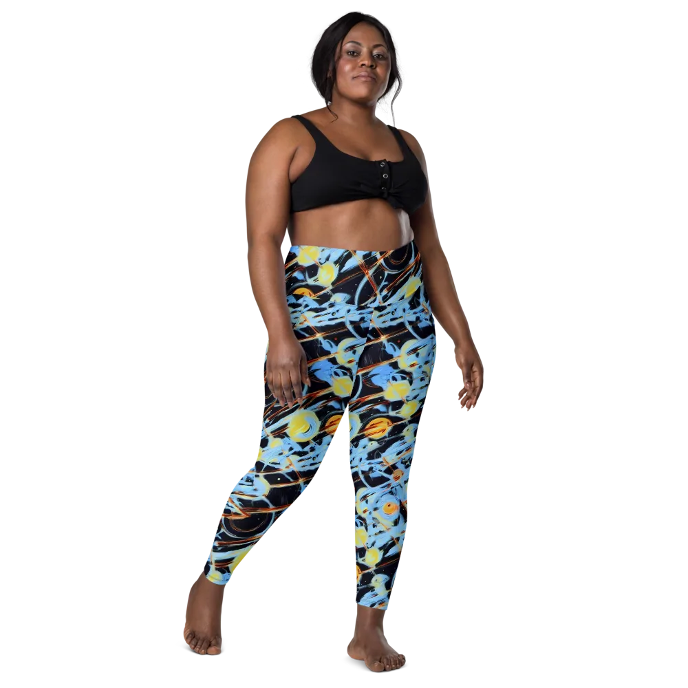 Nova Mosaic on Leggings with Pockets — Front