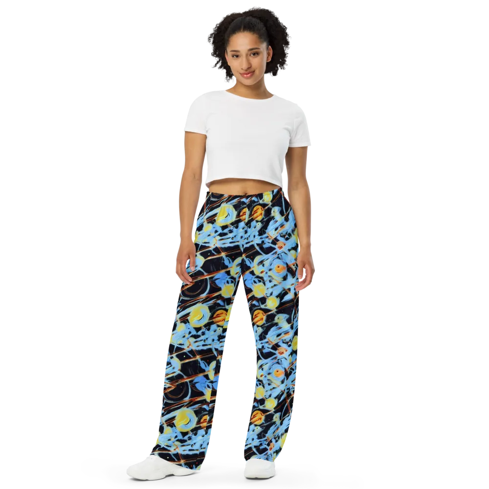 Nova Mosaic on Wide-Leg Pants — Front