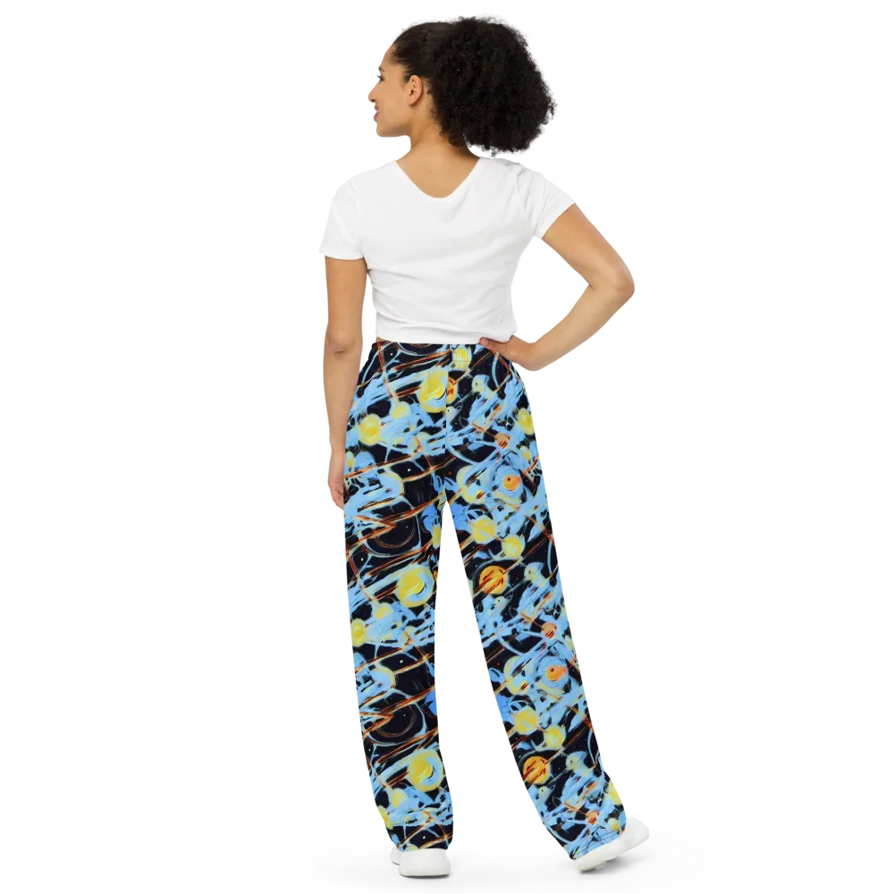 Nova Mosaic on Wide-Leg Pants — Back