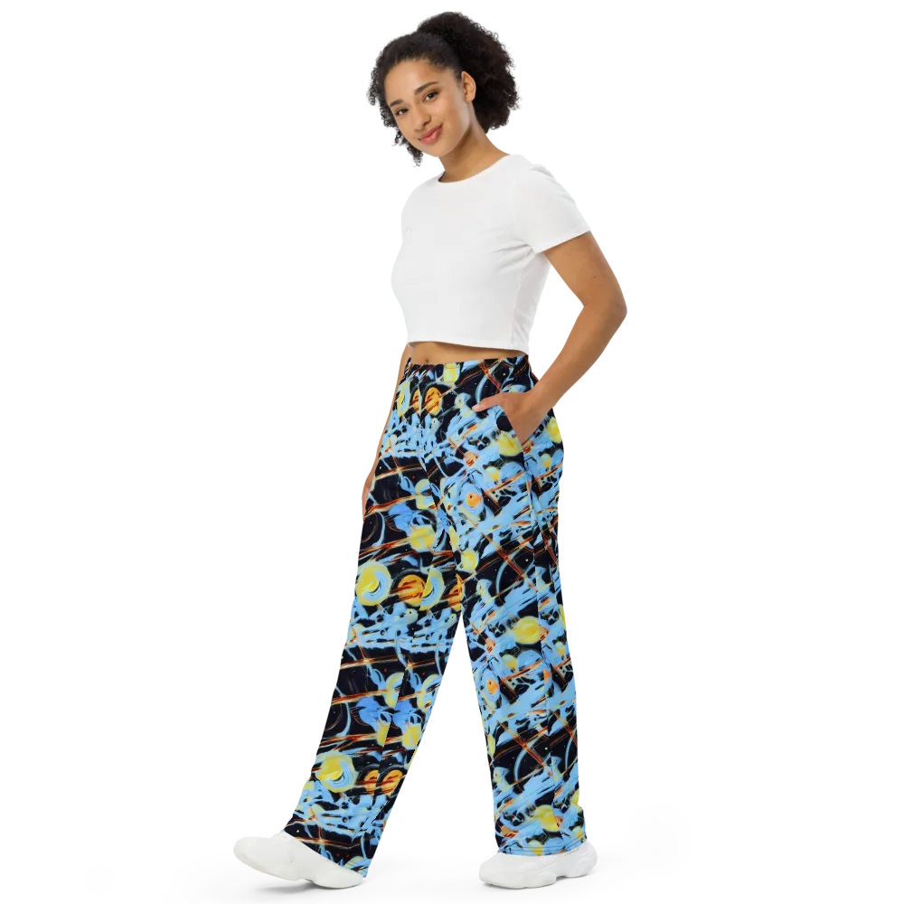 Nova Mosaic on Wide-Leg Pants — Left Front