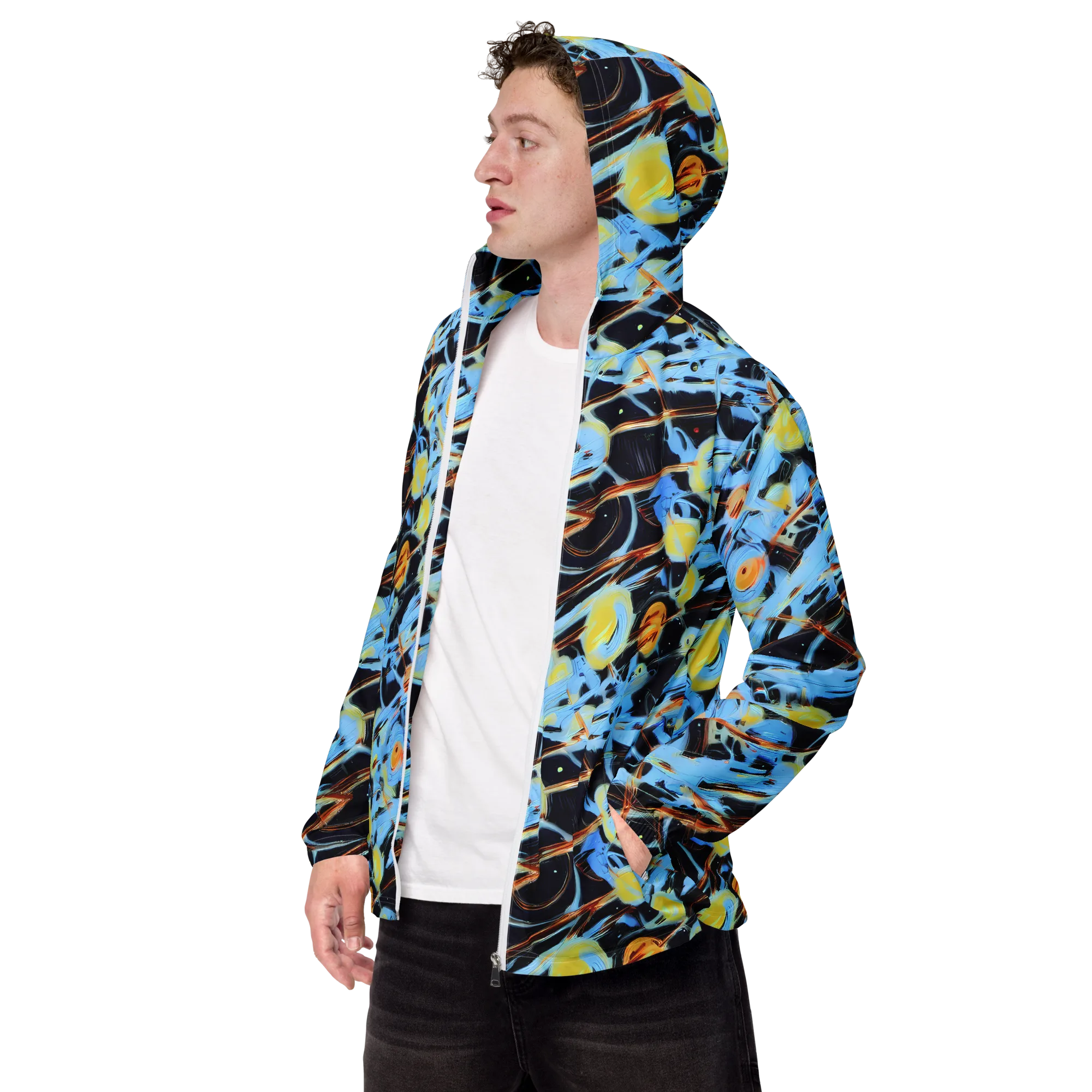 Nova Mosaic on Men's Windbreaker — Left Front
