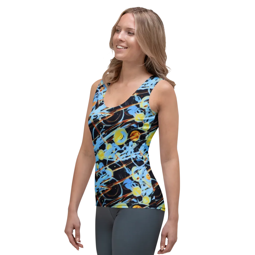 Nova Mosaic on Women's Tank Top — Left Front