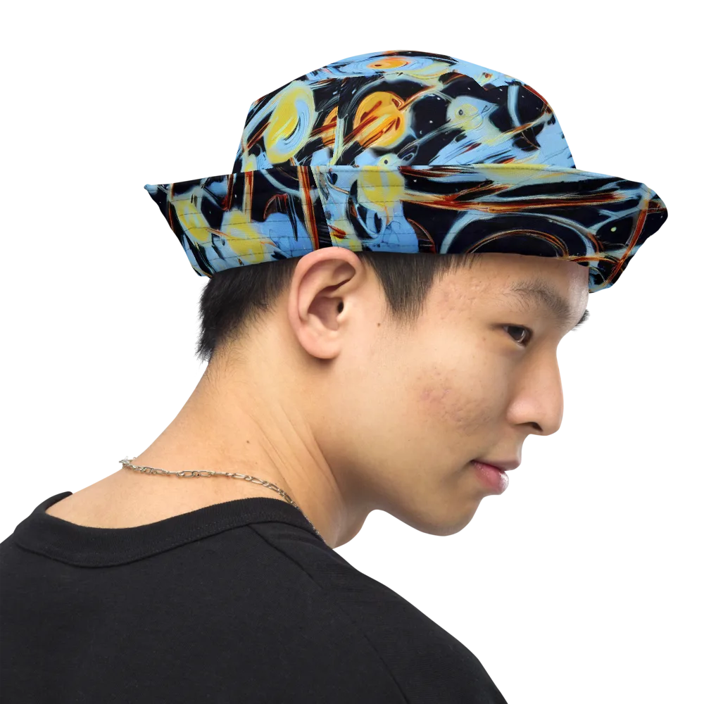 Nova Mosaic on Reversible Bucket Hat — Right Outside
