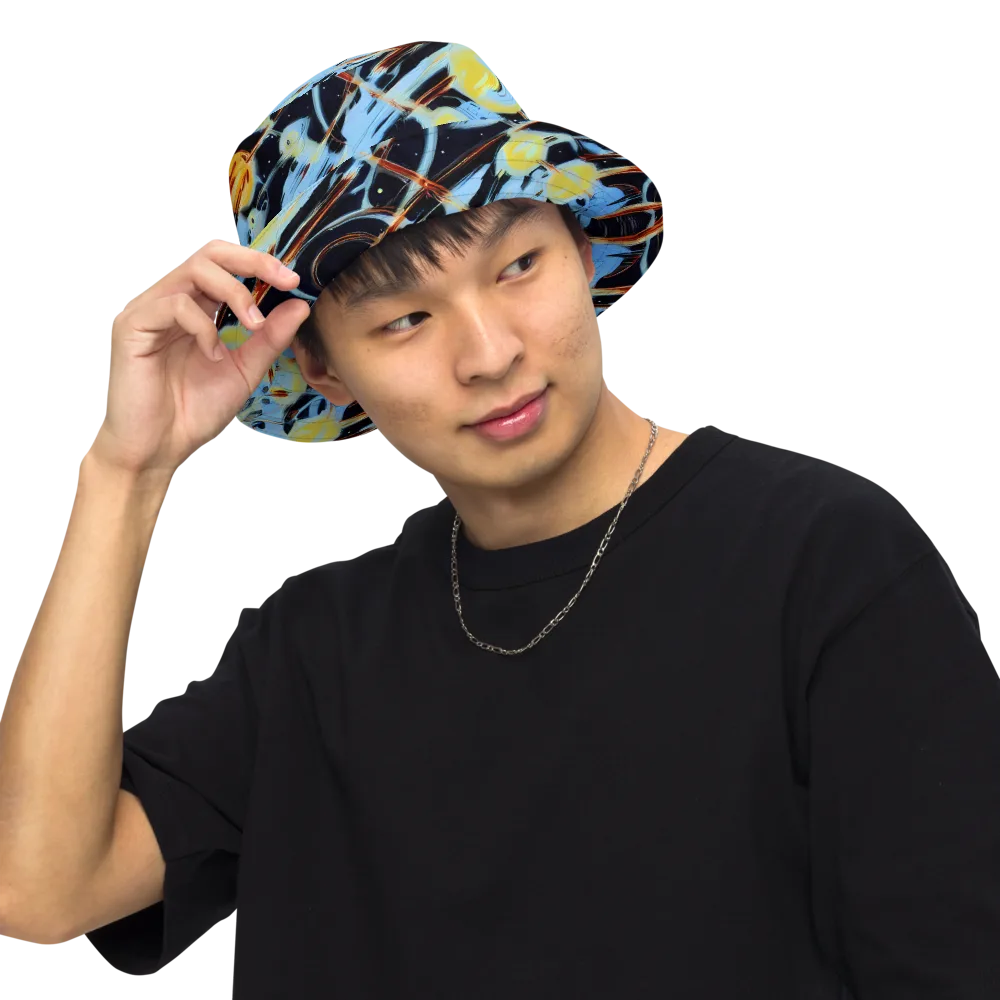 Nova Mosaic on Reversible Bucket Hat — Front Inside