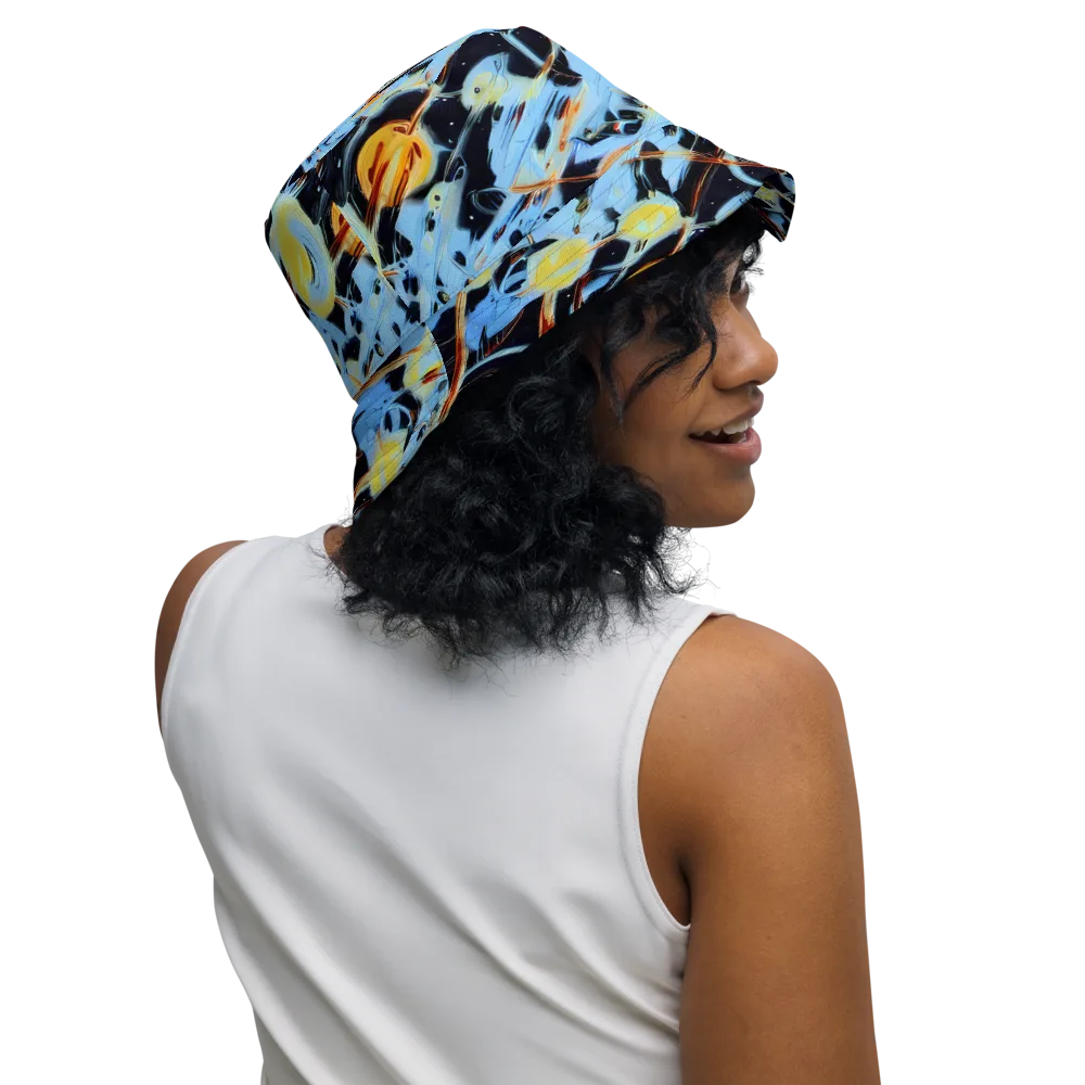 Nova Mosaic on Reversible Bucket Hat — Right Outside