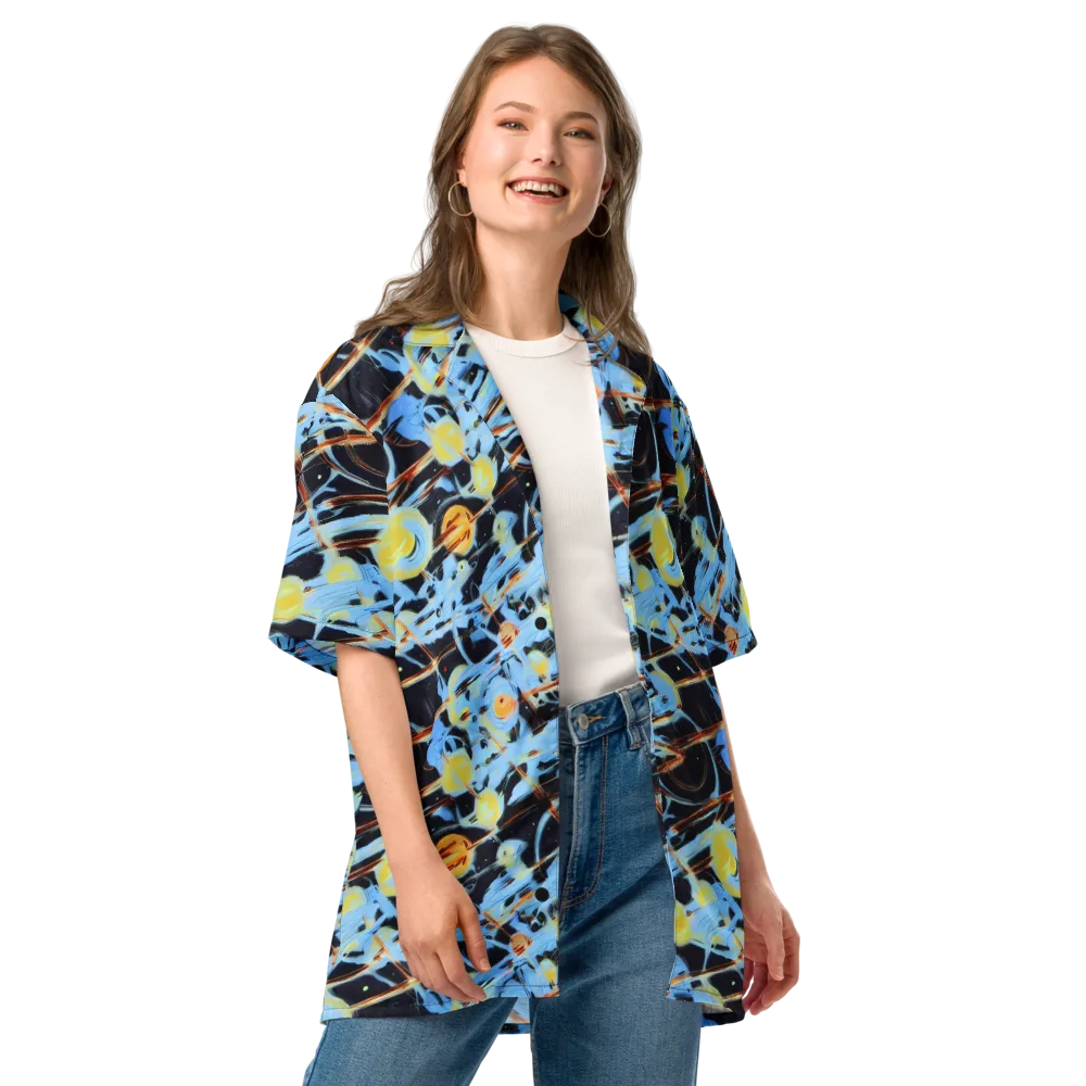Nova Mosaic on Button Shirt — Front