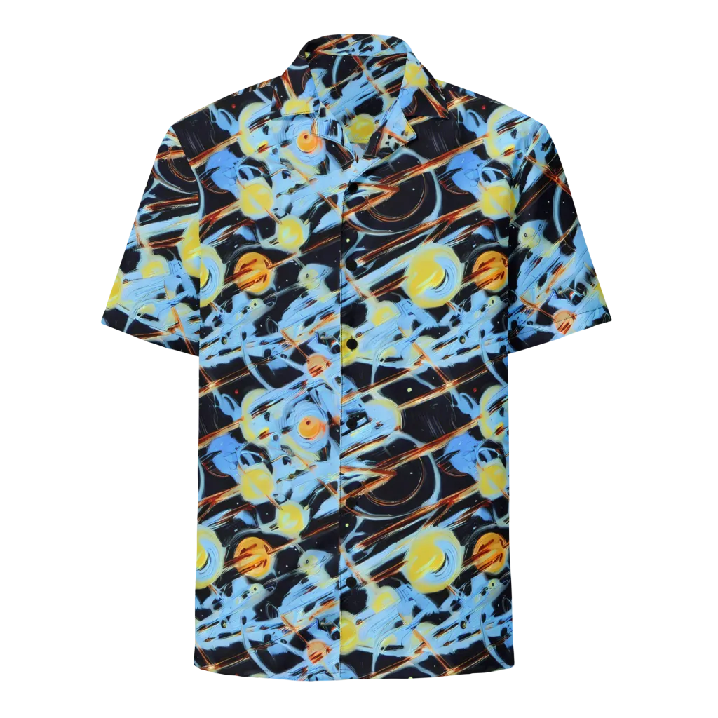 Nova Mosaic on Button Shirt — Front