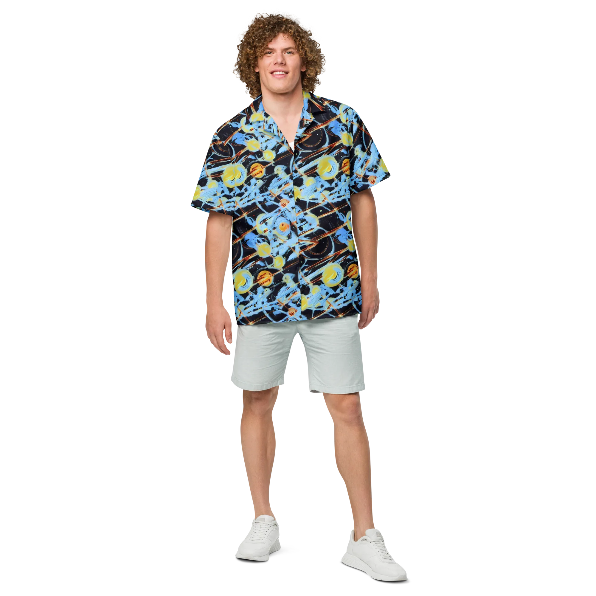 Nova Mosaic on Button Shirt — Front