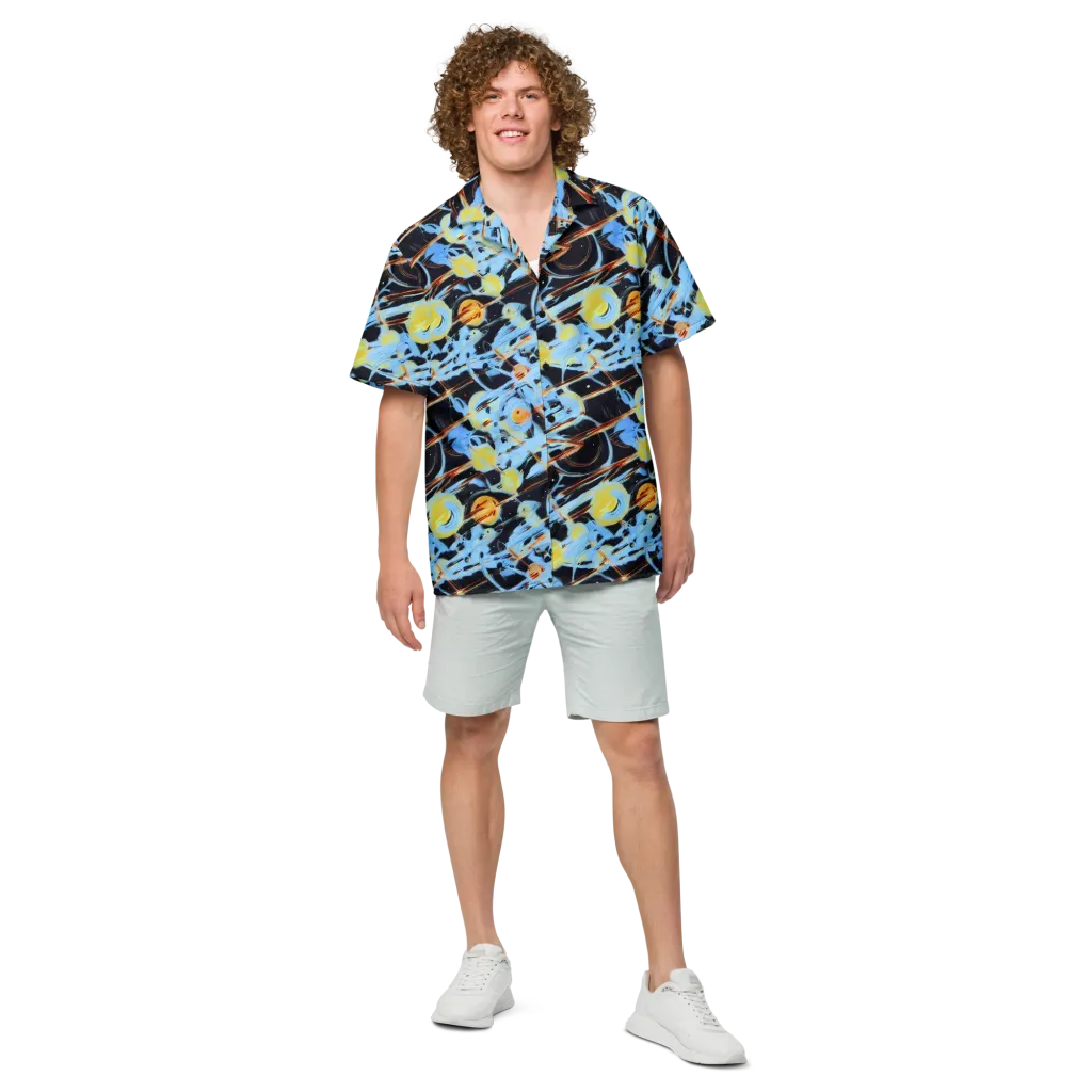Nova Mosaic on Button Shirt — Front