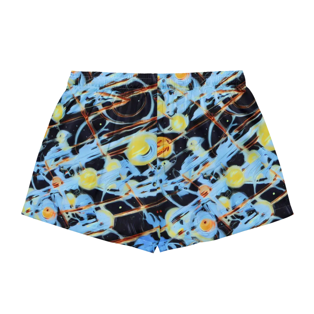 Nova Mosaic on Women's Pajama Shorts — Back