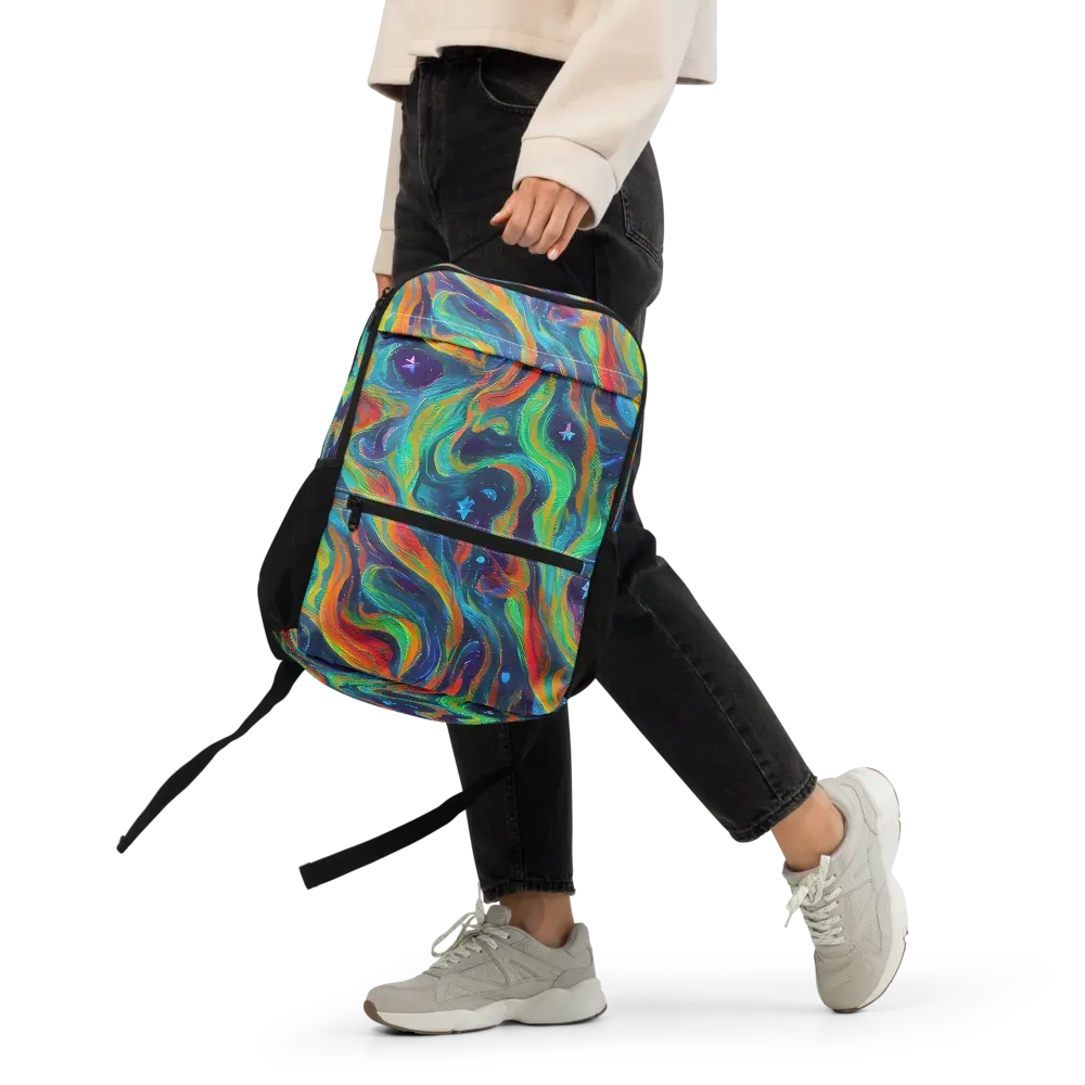 Firewater Swirl on Utility Backpack — Front
