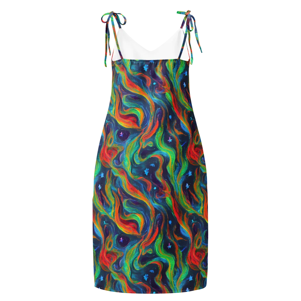 Firewater Swirl on Slip Dress — Back