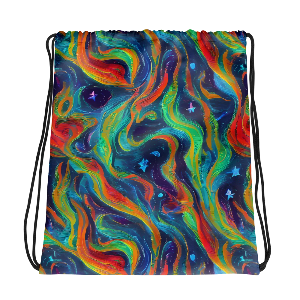 Firewater Swirl on Drawstring Bag — Photo