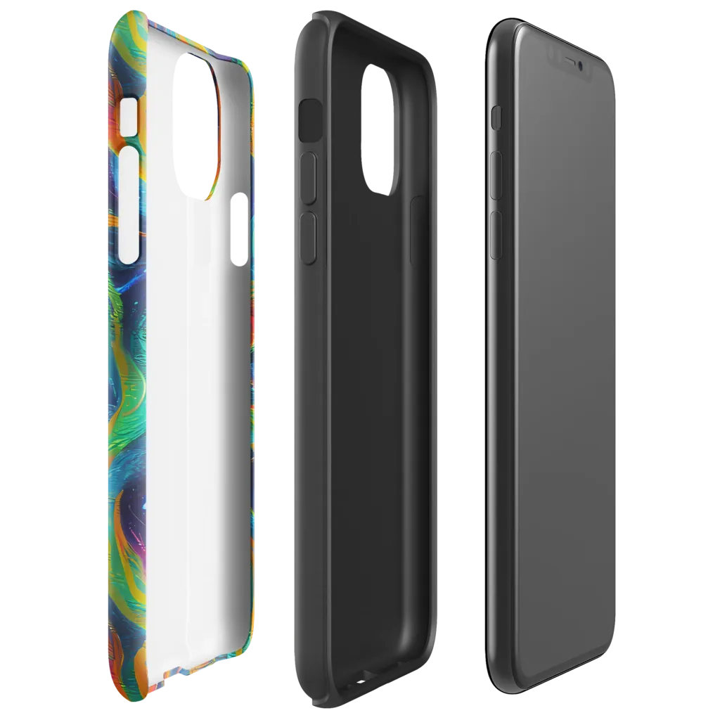 Firewater Swirl on Tough Case for iPhone® — Right