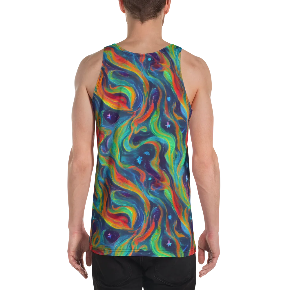 Firewater Swirl on Men's Tank Top — Back