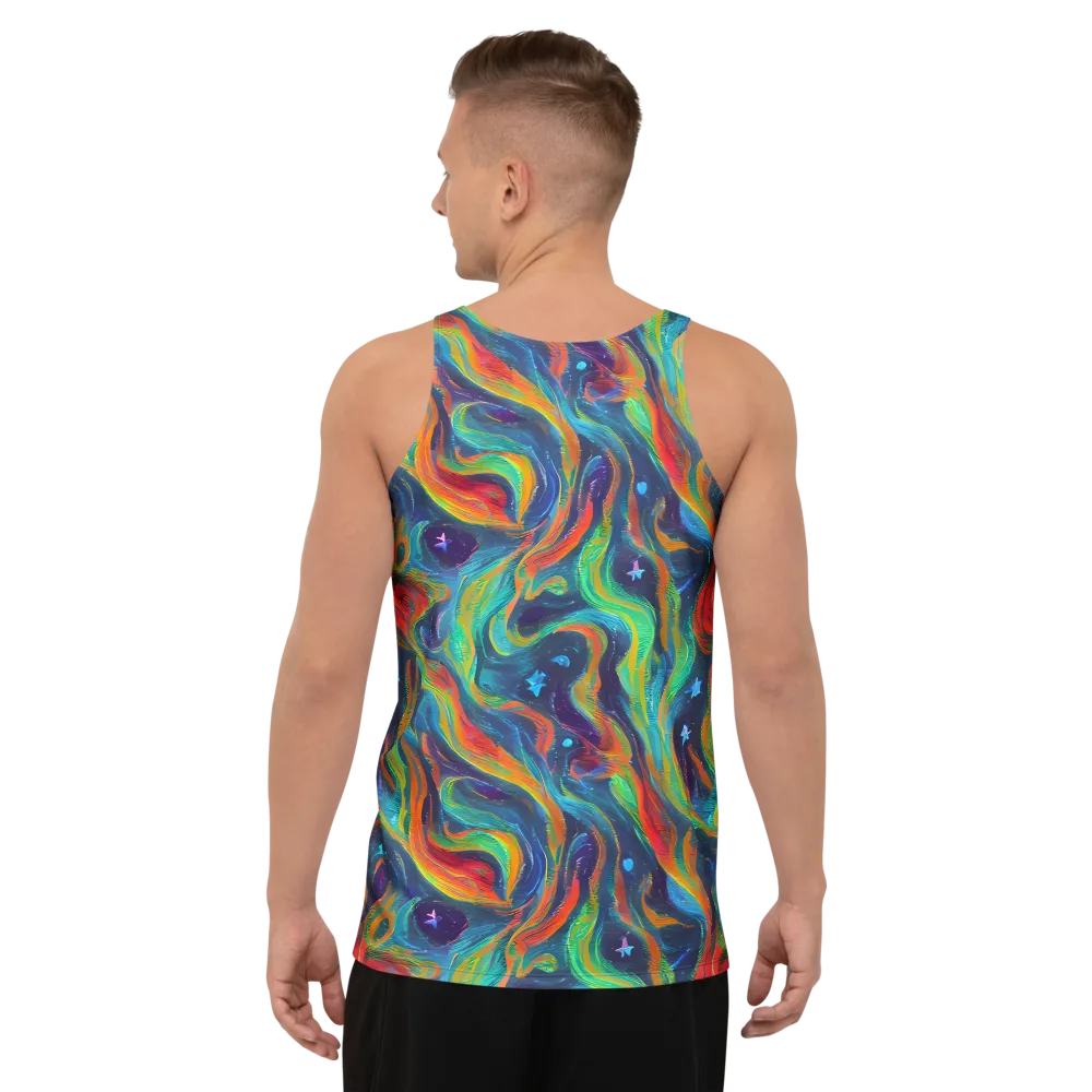 Firewater Swirl on Men's Tank Top — Back