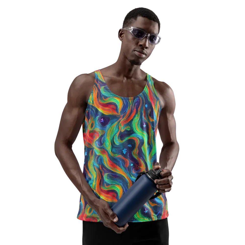 Firewater Swirl on Men's Tank Top — Front