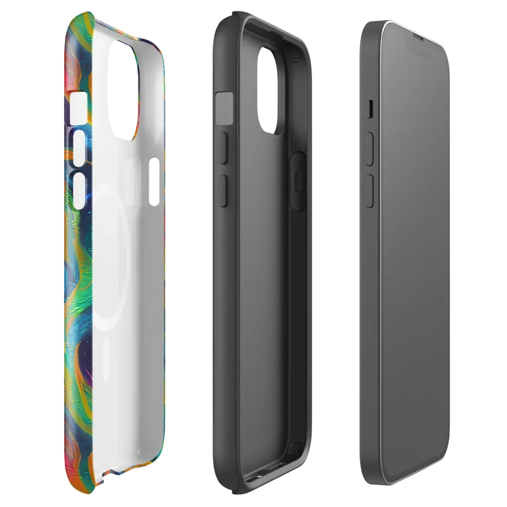 Firewater Swirl on MagSafe Tough Case for iPhone® — Front