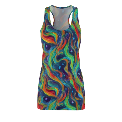 Firewater Swirl on a Racerback Dress