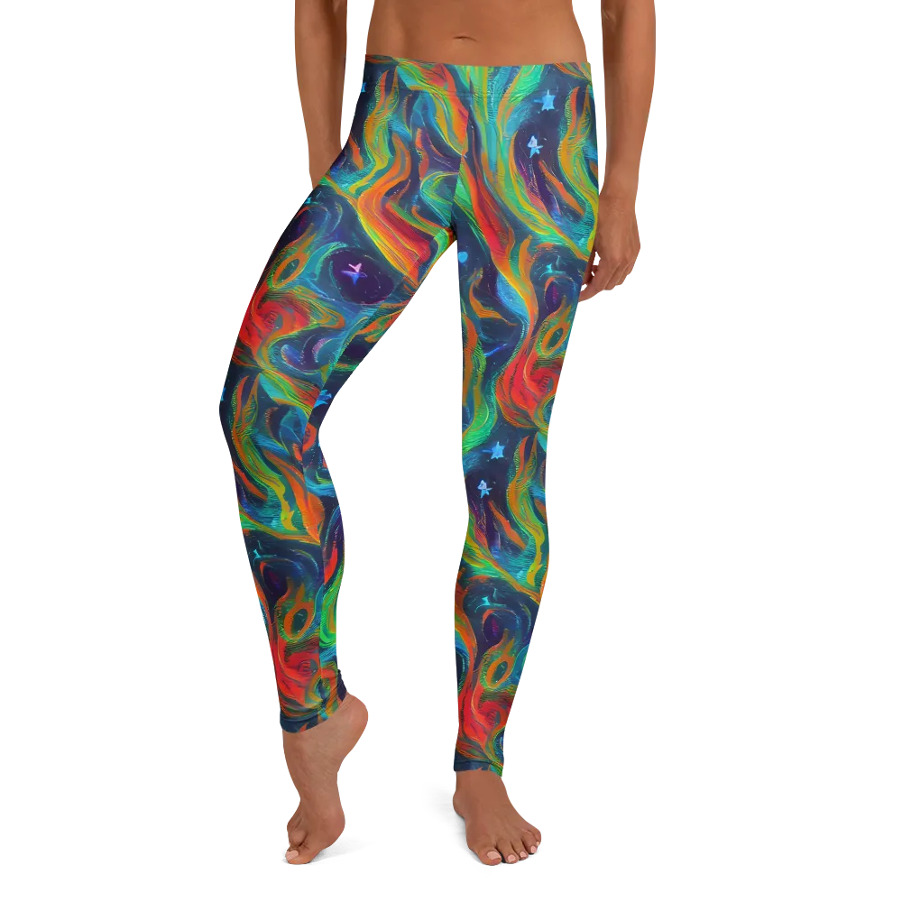 Firewater Swirl on Leggings — Front