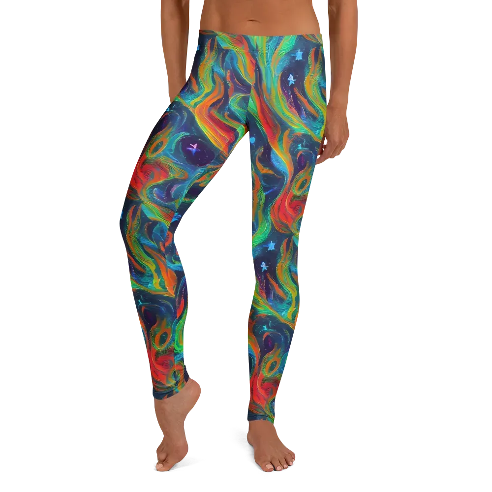 Firewater Swirl on Leggings — Front