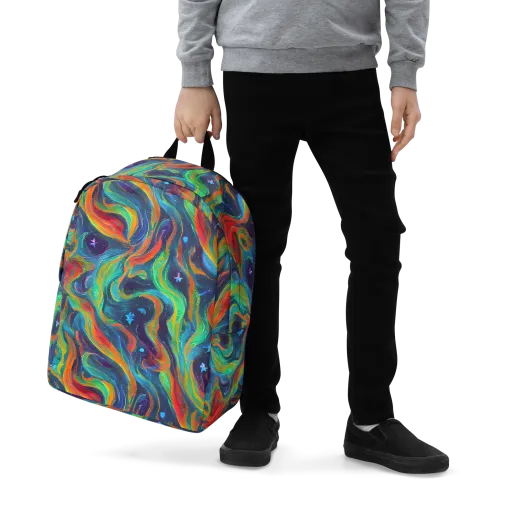 Firewater Swirl on a Minimalist Backpack