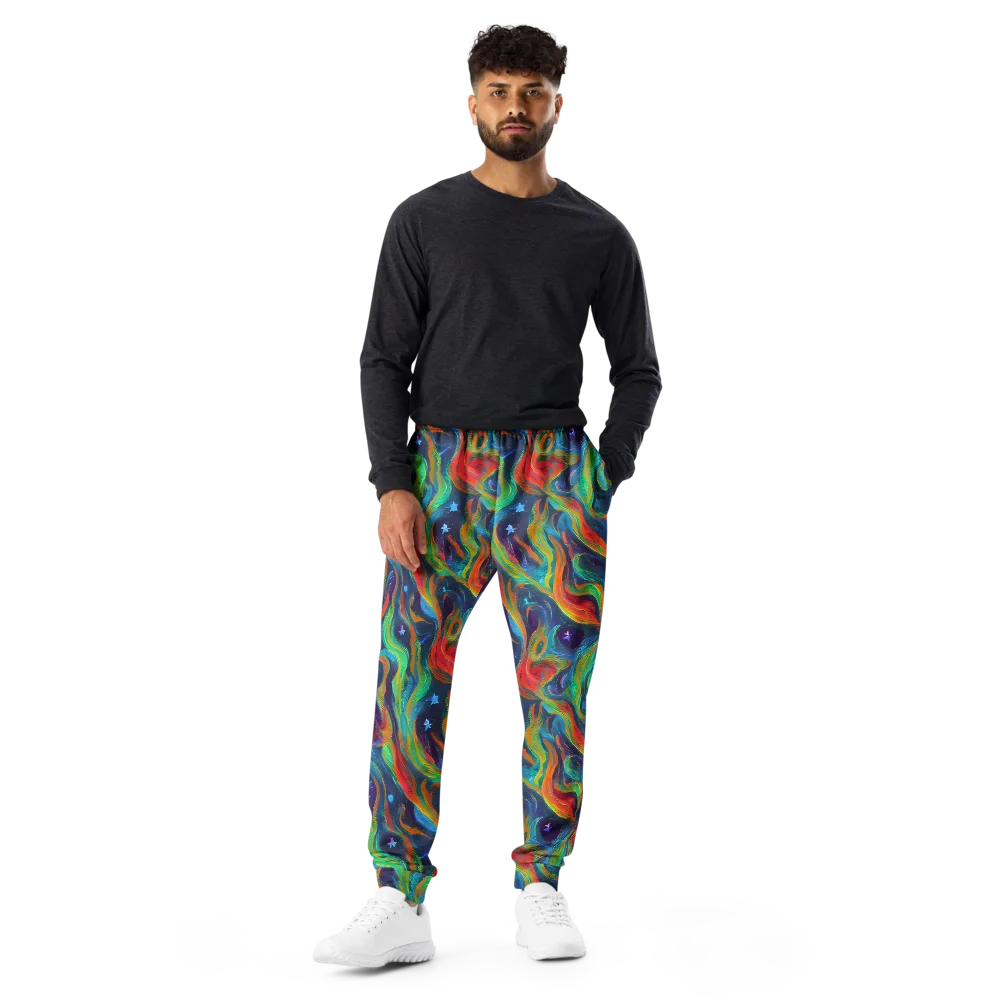 Firewater Swirl on Men's Joggers — Front