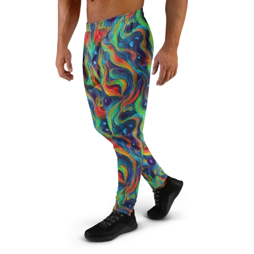 Firewater Swirl on a Men's Joggers