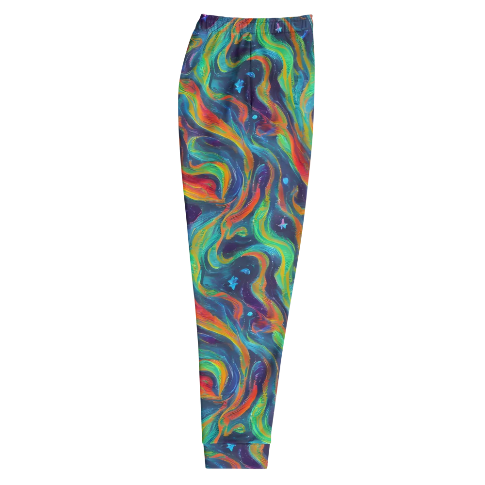 Firewater Swirl on Men's Joggers — Right