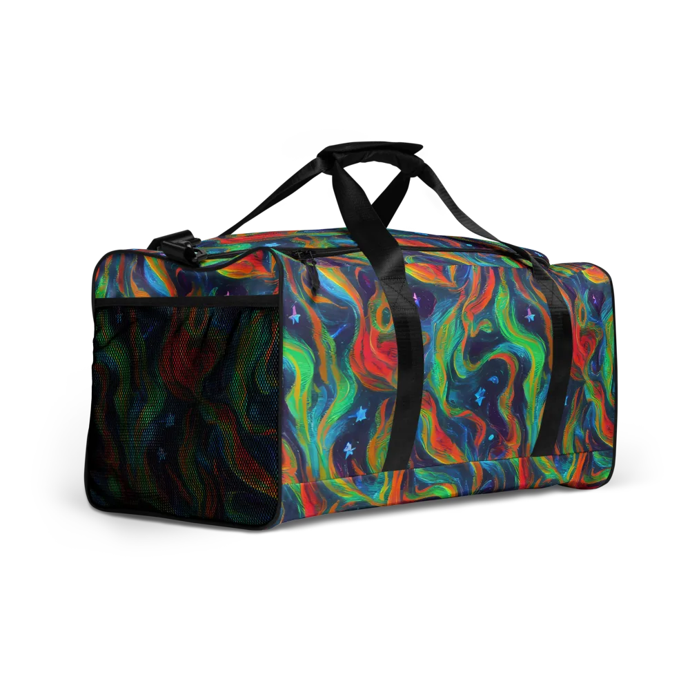 Firewater Swirl on Duffle Bag — Right Front