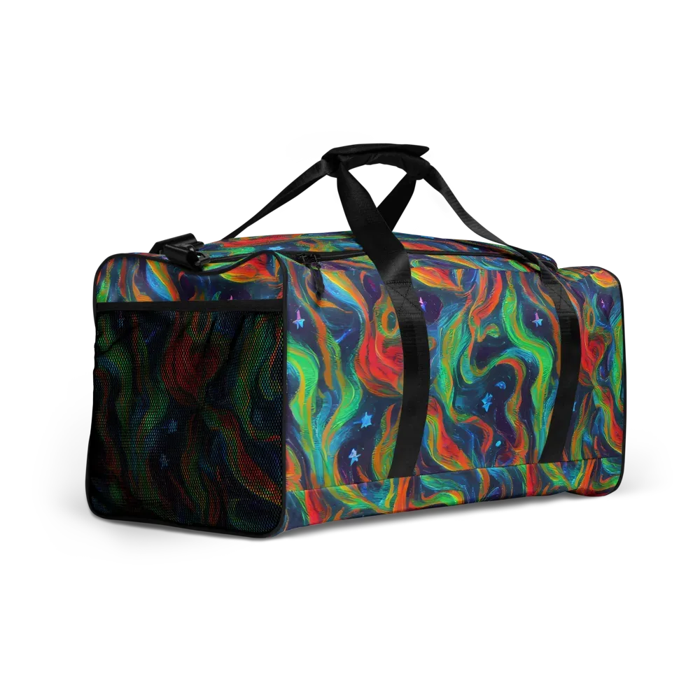 Firewater Swirl on Duffle Bag — Right Front