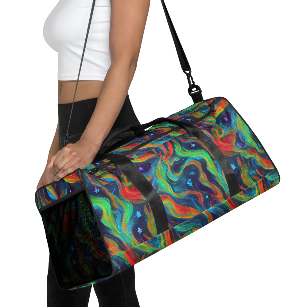 Firewater Swirl on Duffle Bag — Front