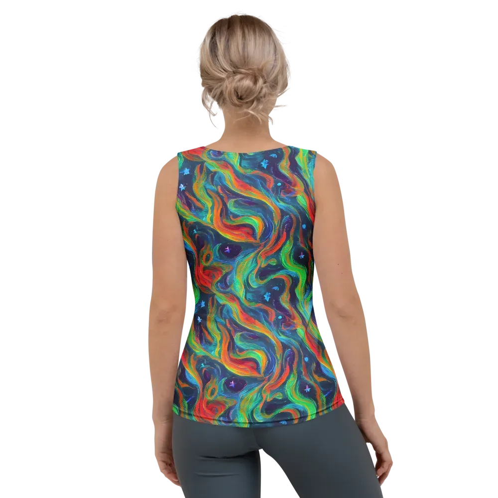 Firewater Swirl on Women's Tank Top — Back