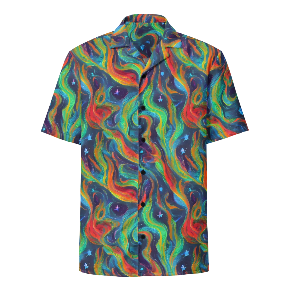 Firewater Swirl on Button Shirt — Front
