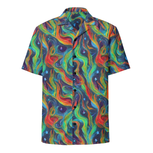 Firewater Swirl on a Button Shirt