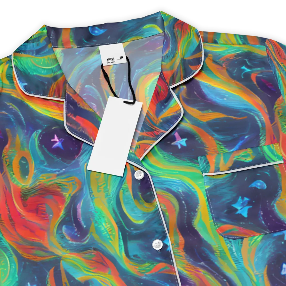 Firewater Swirl on Women's Short Sleeve Pajama Top — Product details