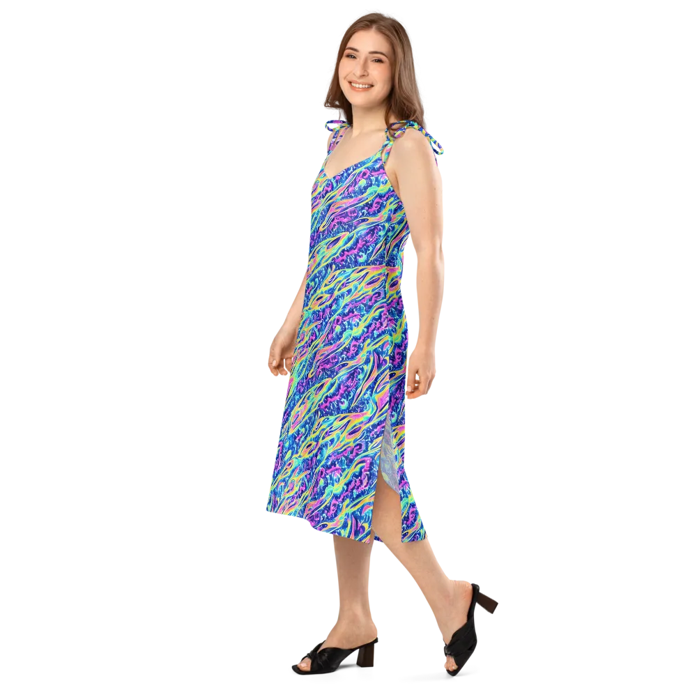 Luminous Rapids on Slip Dress — Left Front