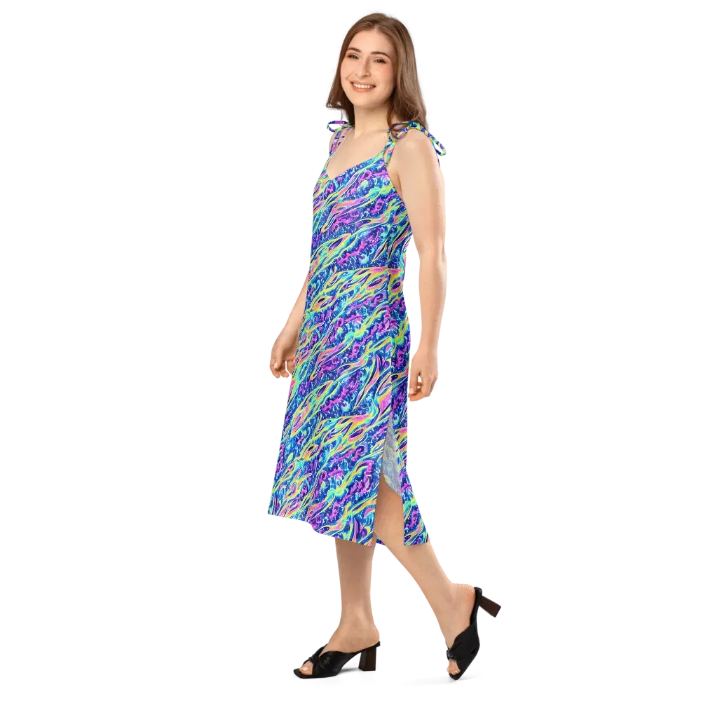 Luminous Rapids on Slip Dress — Left Front